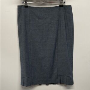 Talbots Wool Blend Lined Pencil Skirt Pleated Hem 6